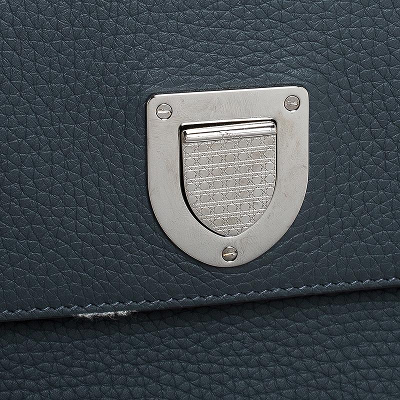 Dior Grey Pebbled Leather Medium Diorever Bag 3