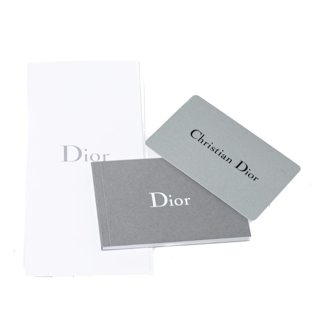 Dior Grey Pebbled Leather Mini Diorever Tote 4