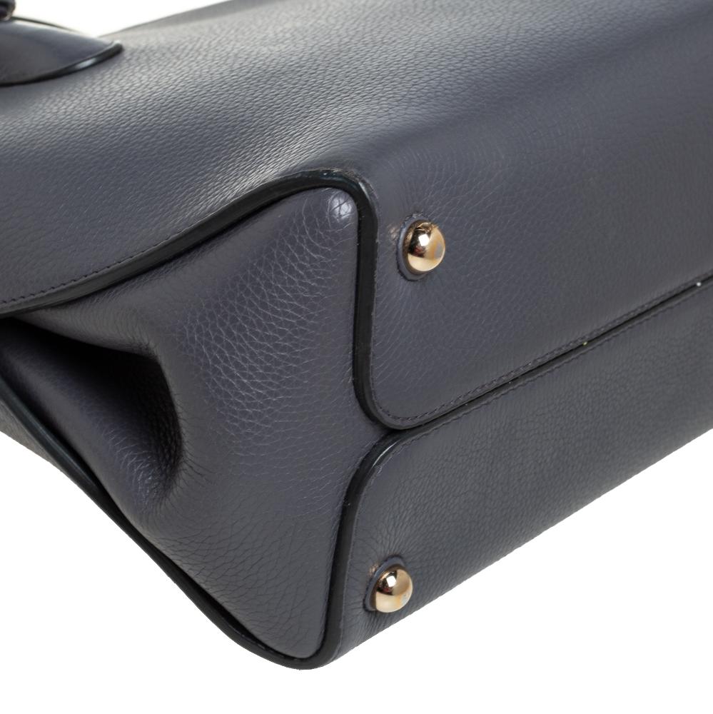 Dior Grey/Pink Leather Open Bar Tote 4