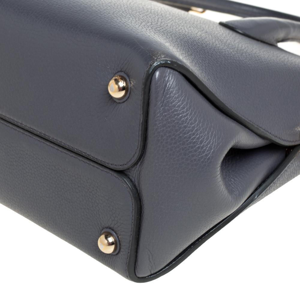 Dior Grey/Pink Leather Open Bar Tote 3