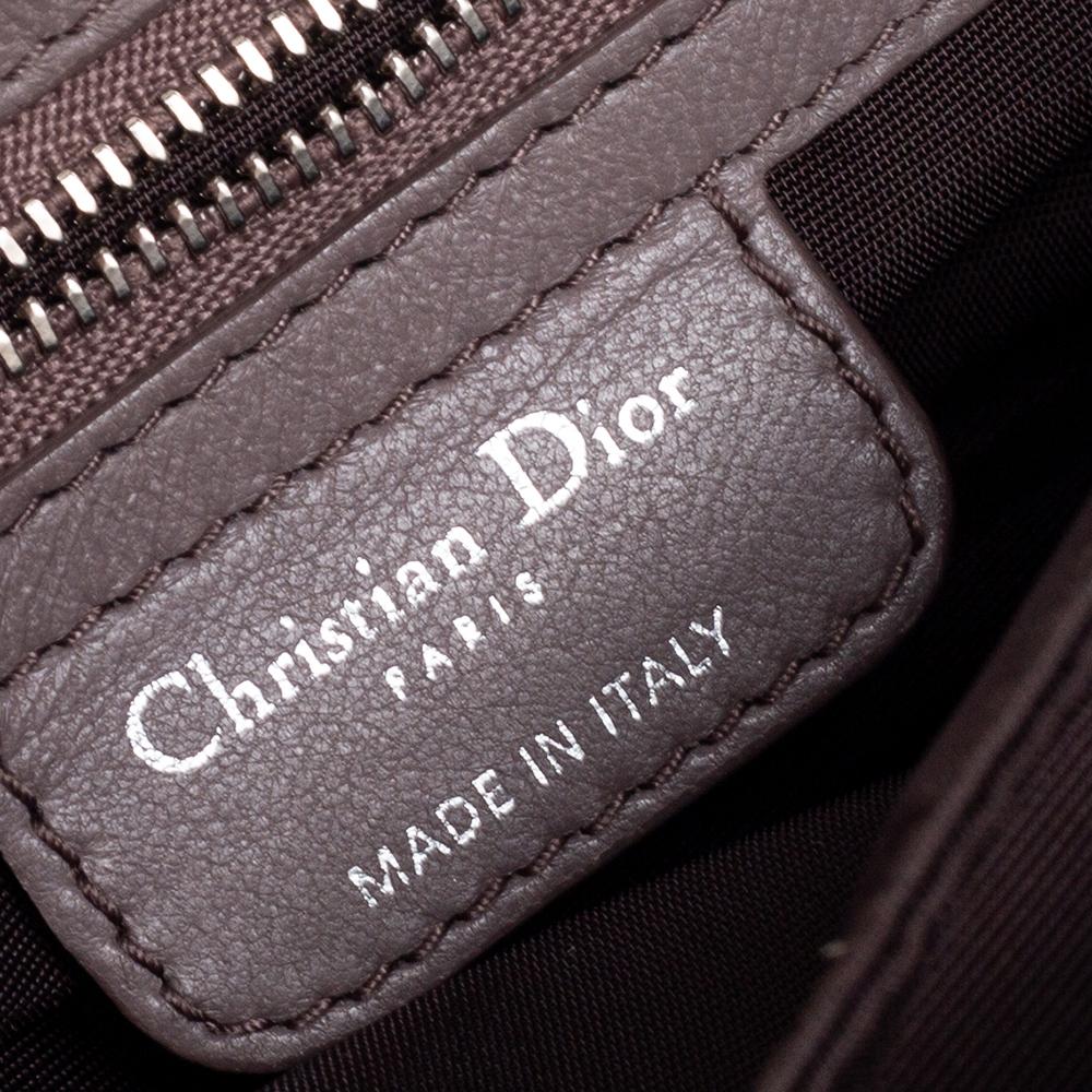 Dior Grey Ruffle Leather New Lock Flap Bag 1