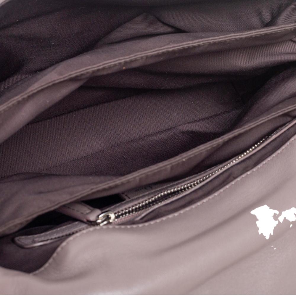 Dior Grey Ruffle Leather New Lock Flap Bag 2