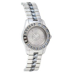 Dior Grey Stainless Steel Diamonds Christal CD112115M001 Women's Wristwatch 29MM