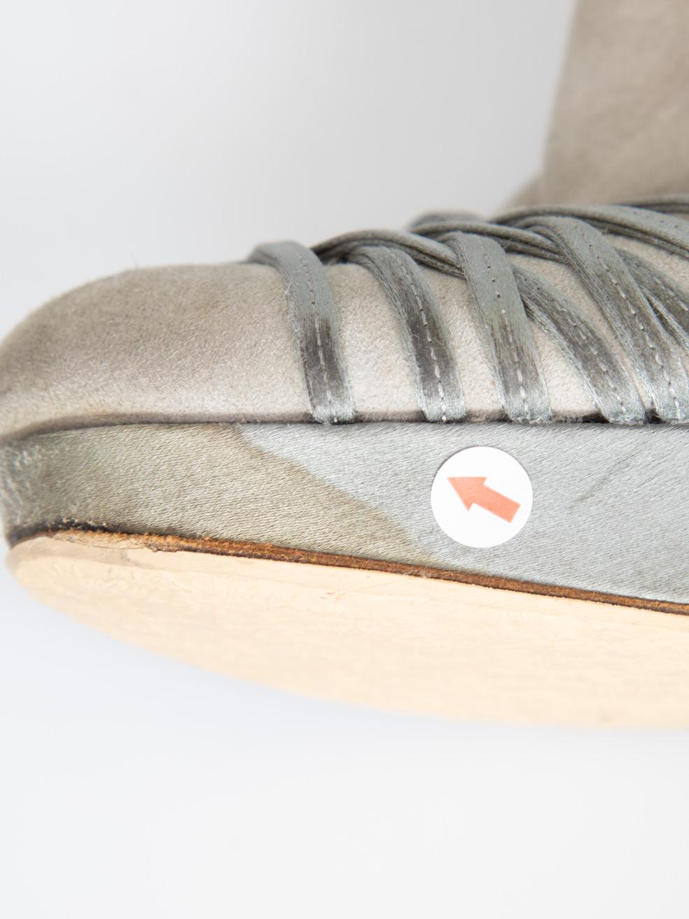 Dior Suede Grey Closed Toe Platform Heels Size IT 37 Pour femmes en vente