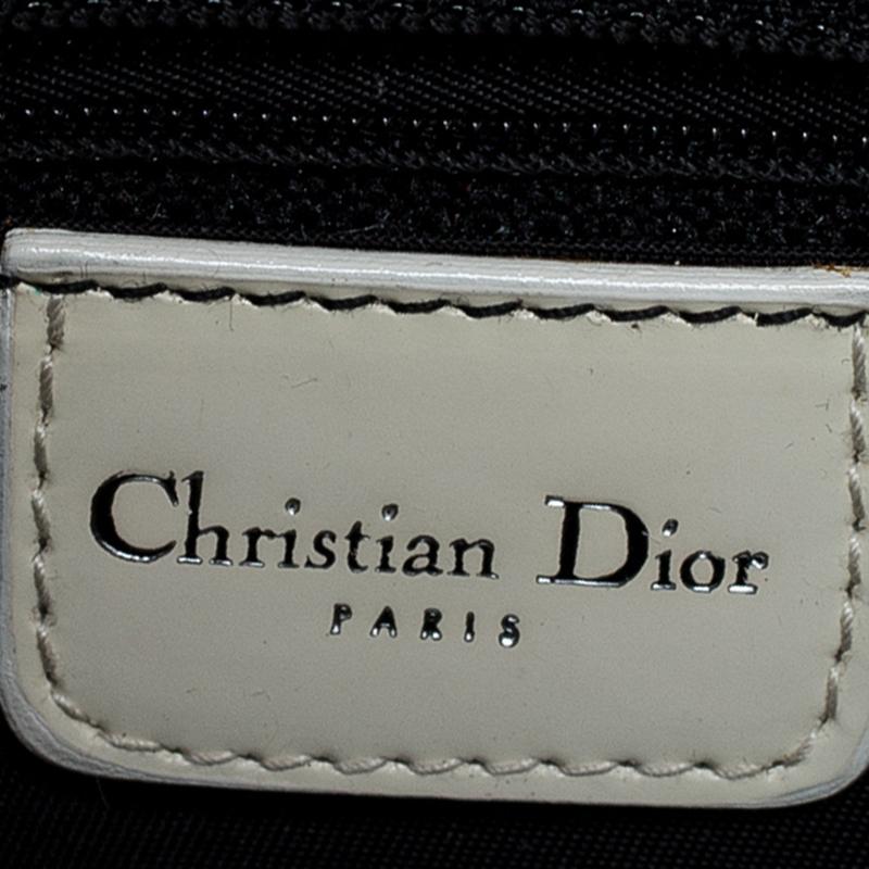 Dior Grey Tweed Limited Edition Beaded Malice Shoulder Bag 5