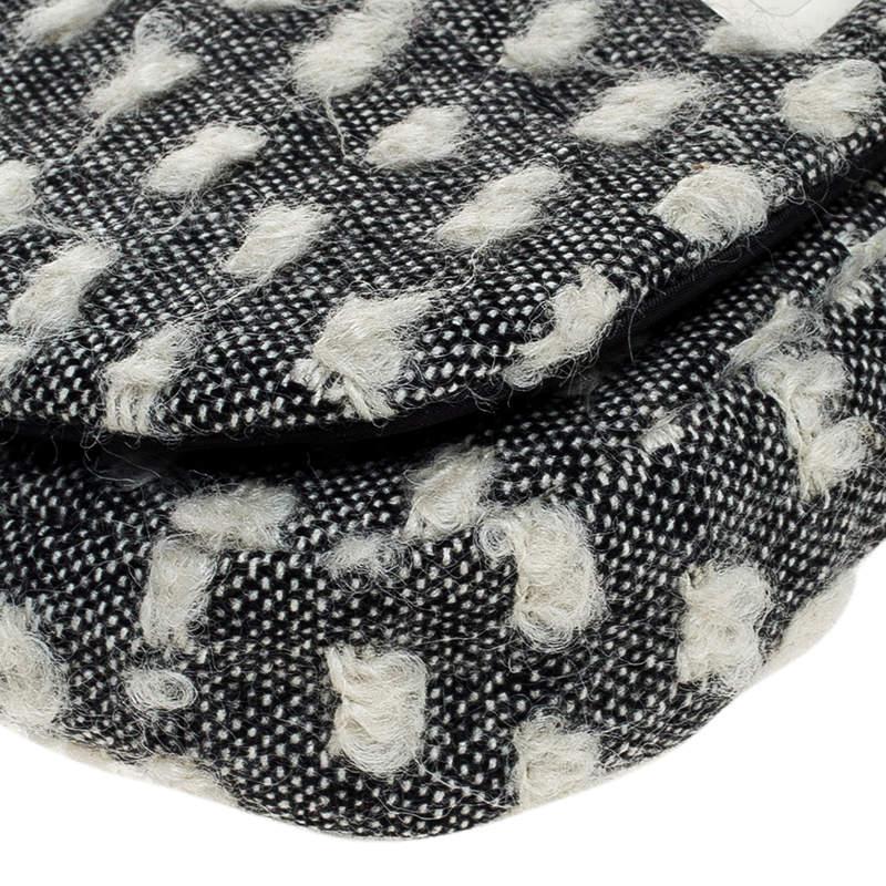 Dior Grey Tweed Limited Edition Beaded Malice Shoulder Bag For Sale 1