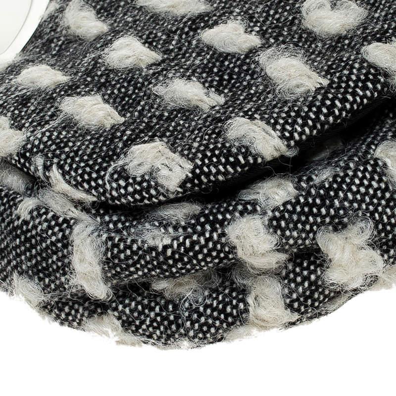 Dior Grey Tweed Limited Edition Beaded Malice Shoulder Bag 2