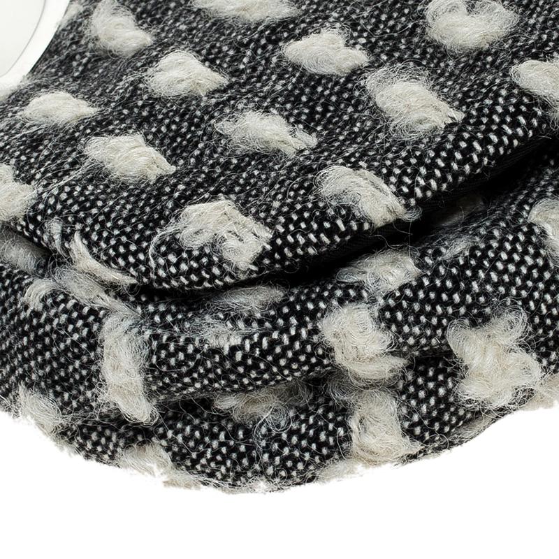 Dior Grey Tweed Limited Edition Beaded Malice Shoulder Bag 3