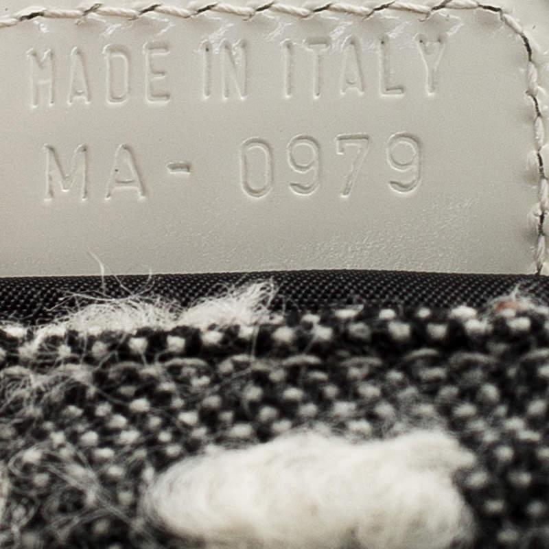 Dior Grey Tweed Limited Edition Beaded Malice Shoulder Bag For Sale 5