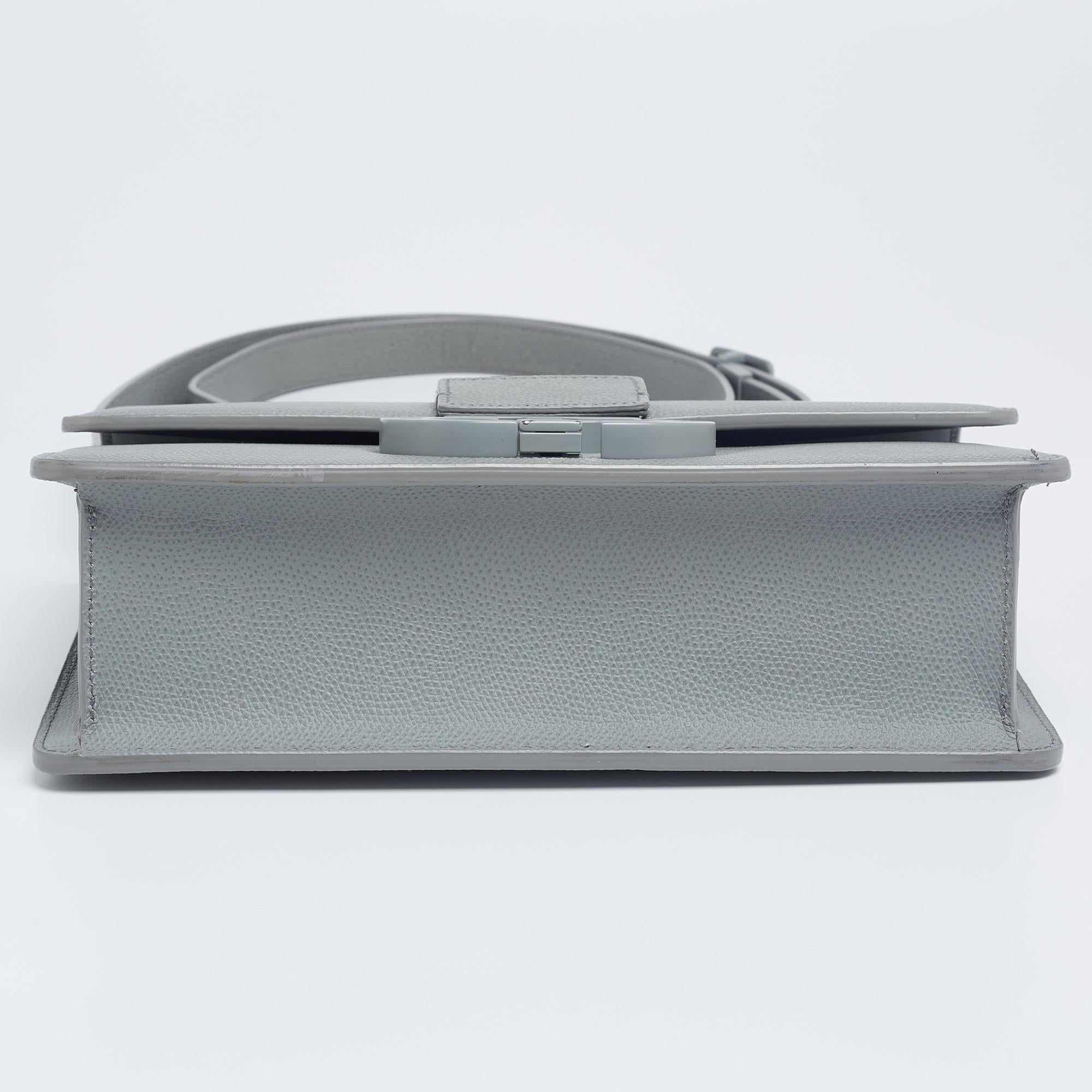 Women's Dior Grey Ultramatte Leather Monogram 30 Montaigne Shoulder Bag