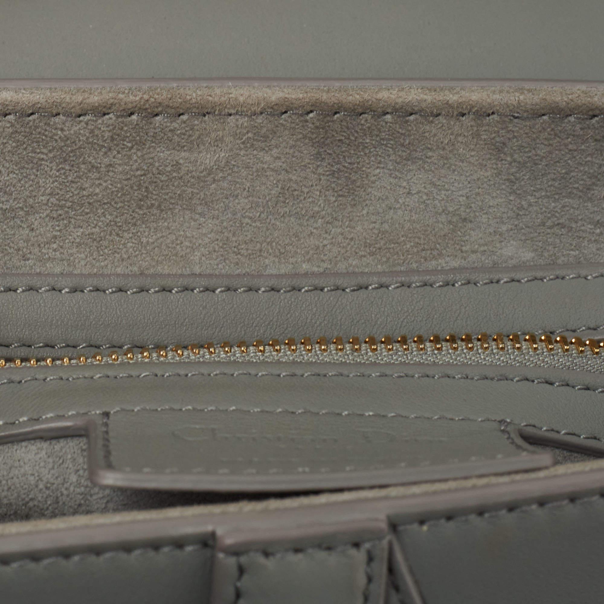 Dior Grey Ultramatte Leather Saddle Shoulder Bag 5