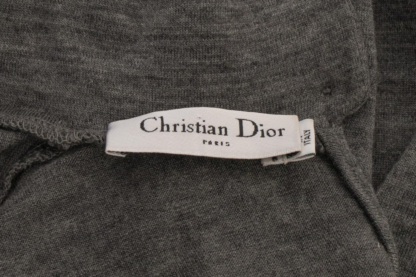 Dior Grey Woolen Top For Sale 3