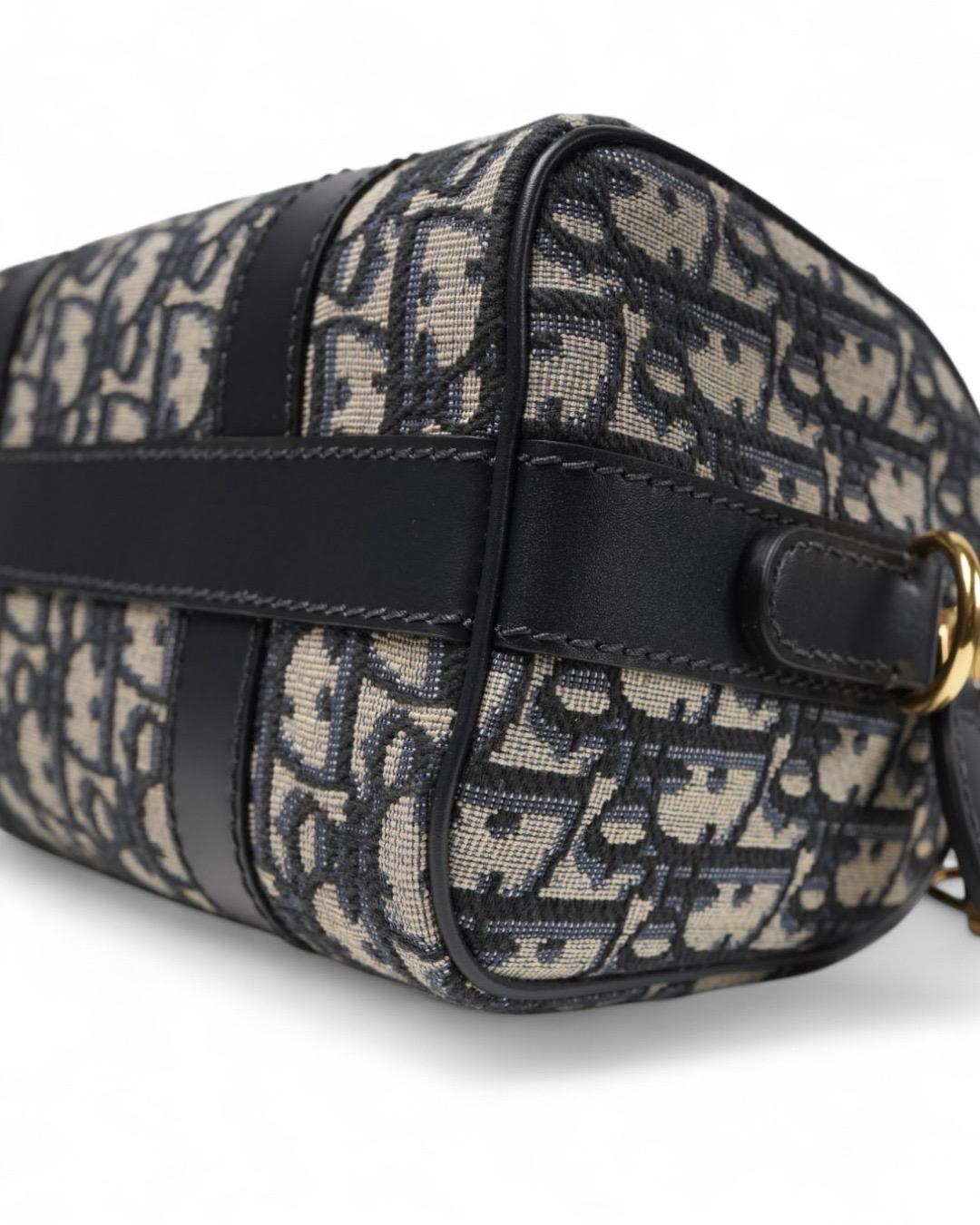 Dior Groove Small Jacquard Oblique Blu in vendita 7