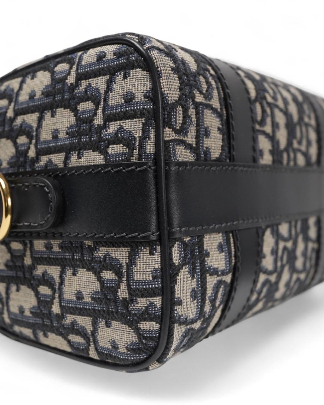 Dior Groove Small Jacquard Oblique Blu in vendita 8