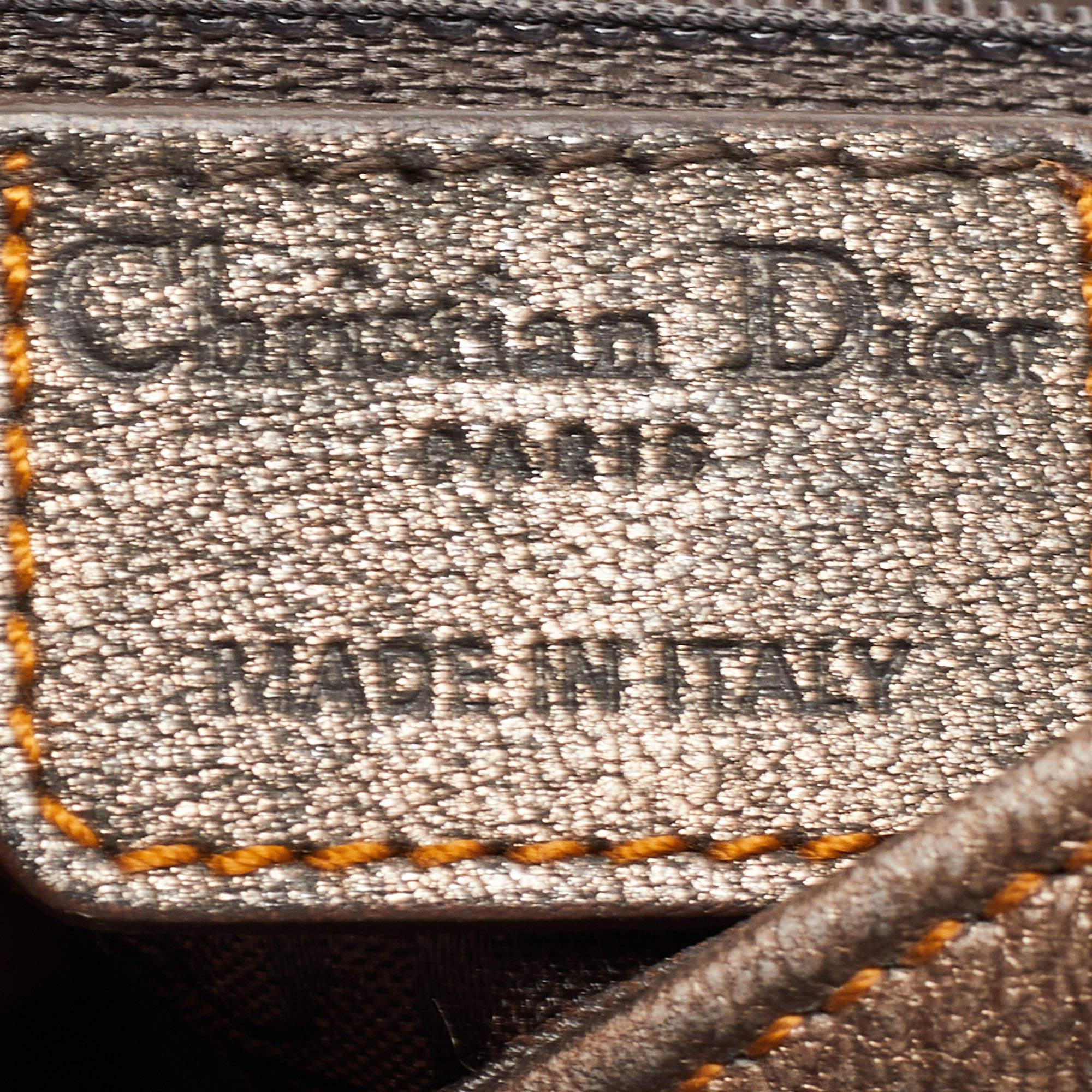 Dior Gun Metal Leather Gaucho Saddle Shoulder Bag 3