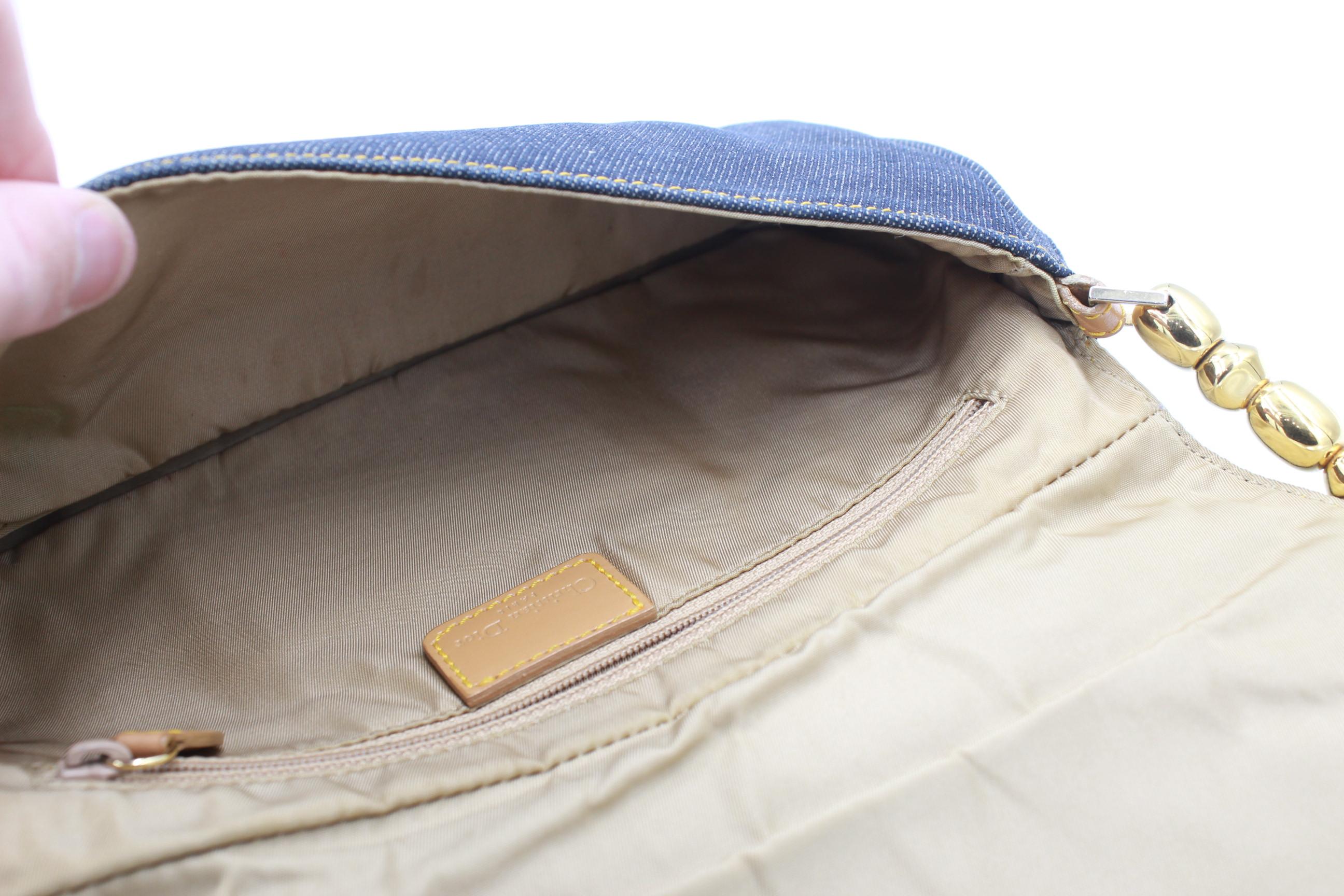 Dior handbag in denim For Sale 1