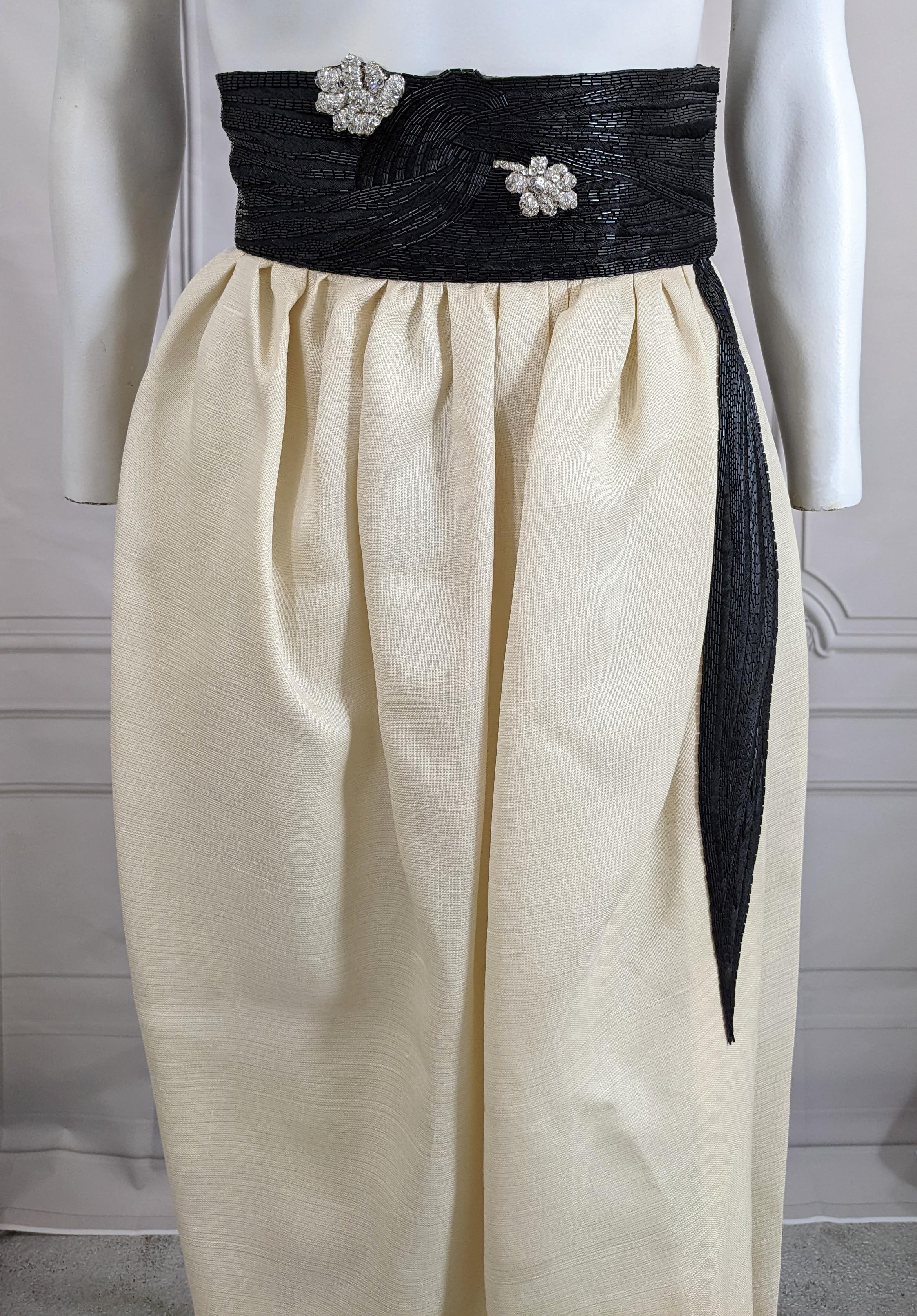 Dior Haute Couture Beaded Gazar Skirt 4