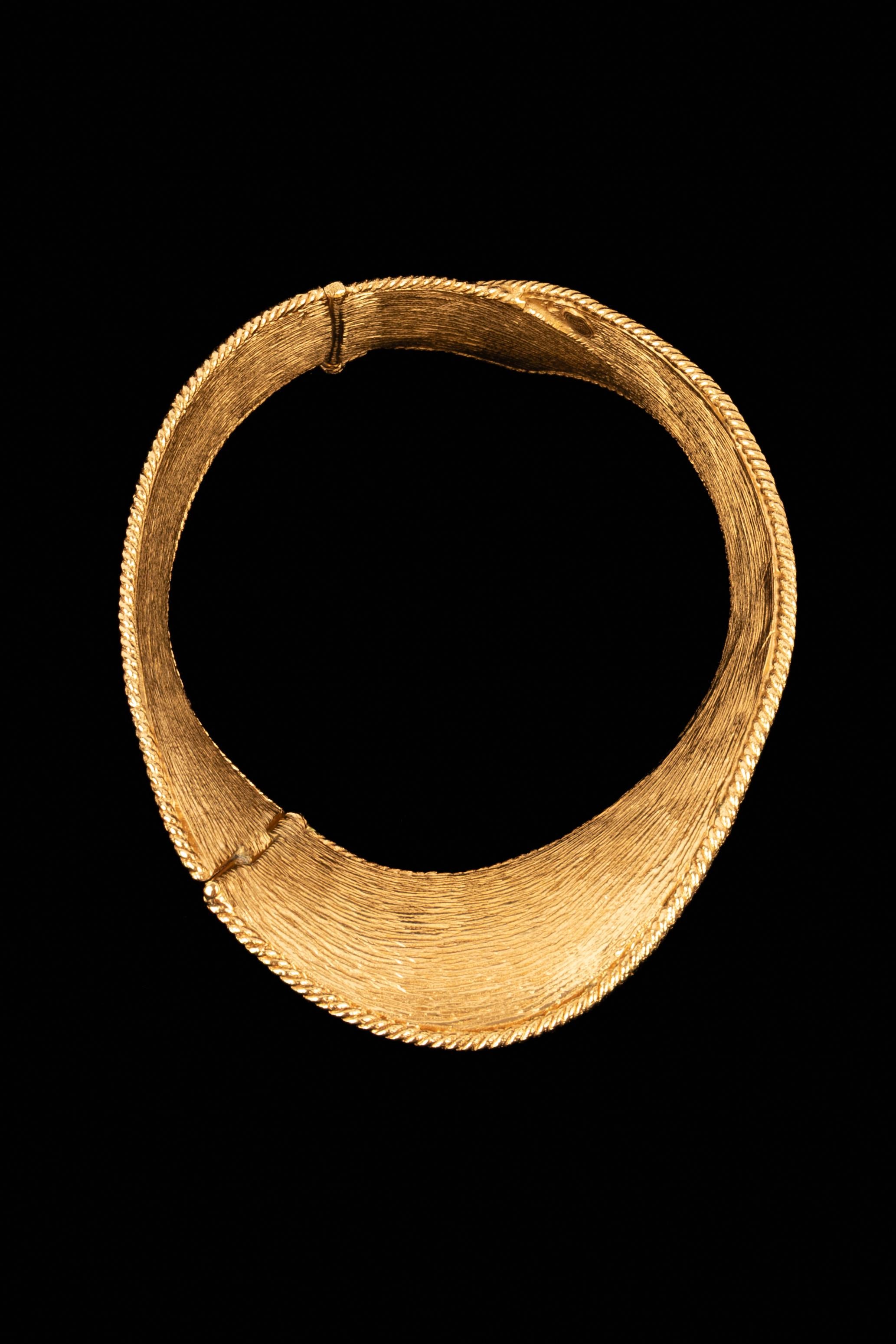 Dior HAUTE COUTURE golden necklace 1993 For Sale 6