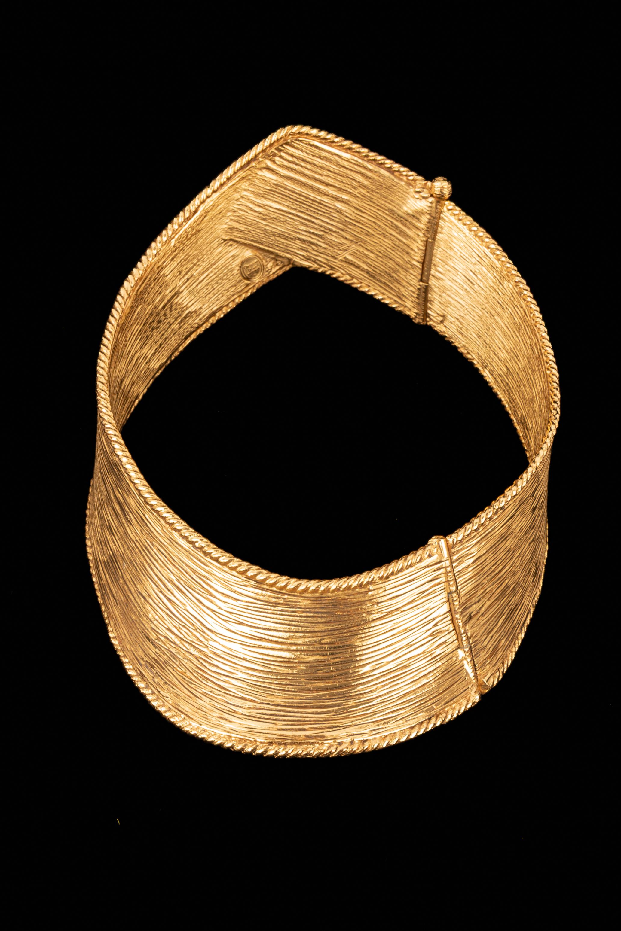 Women's Dior HAUTE COUTURE golden necklace 1993 For Sale