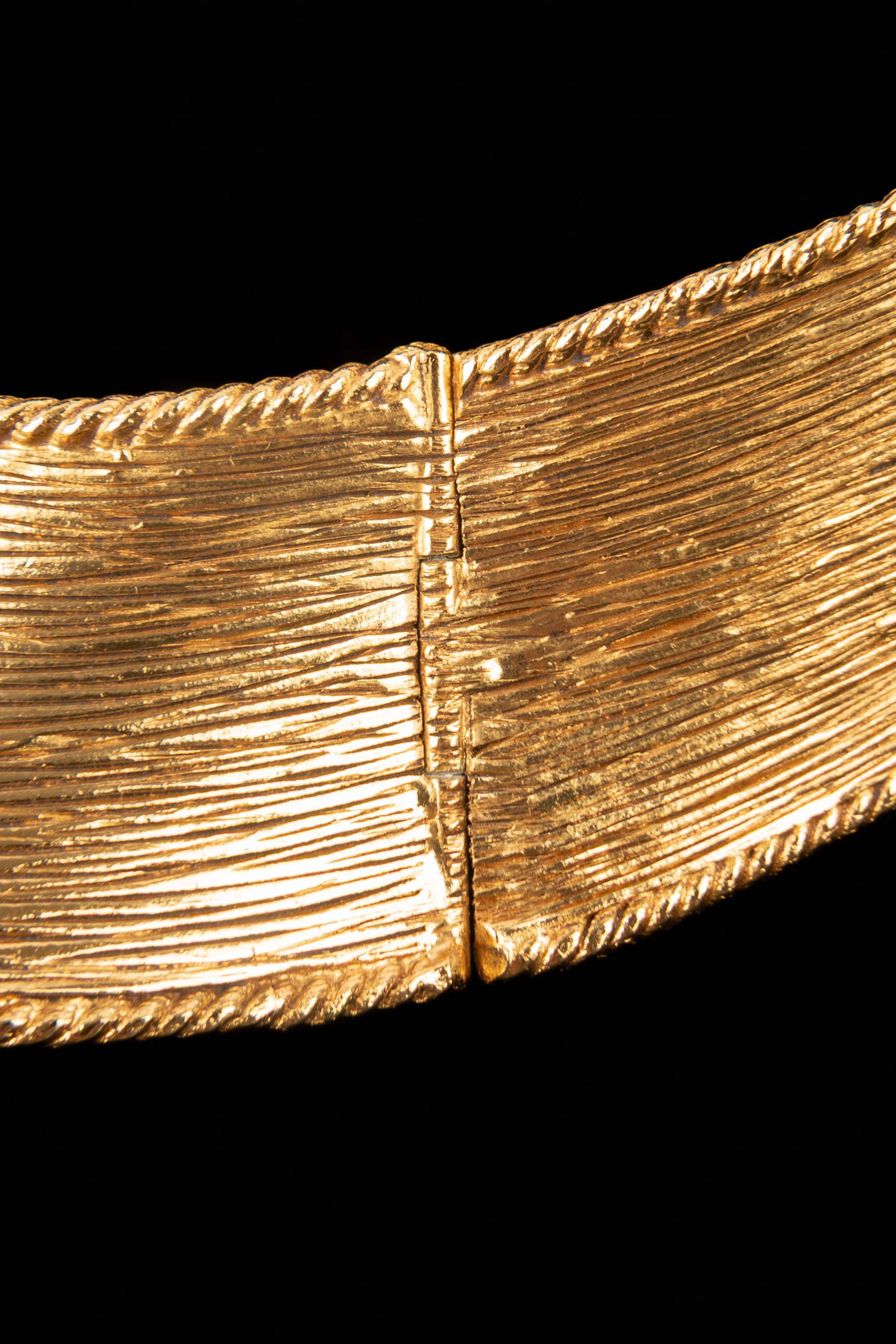 Dior HAUTE COUTURE golden necklace 1993 For Sale 3