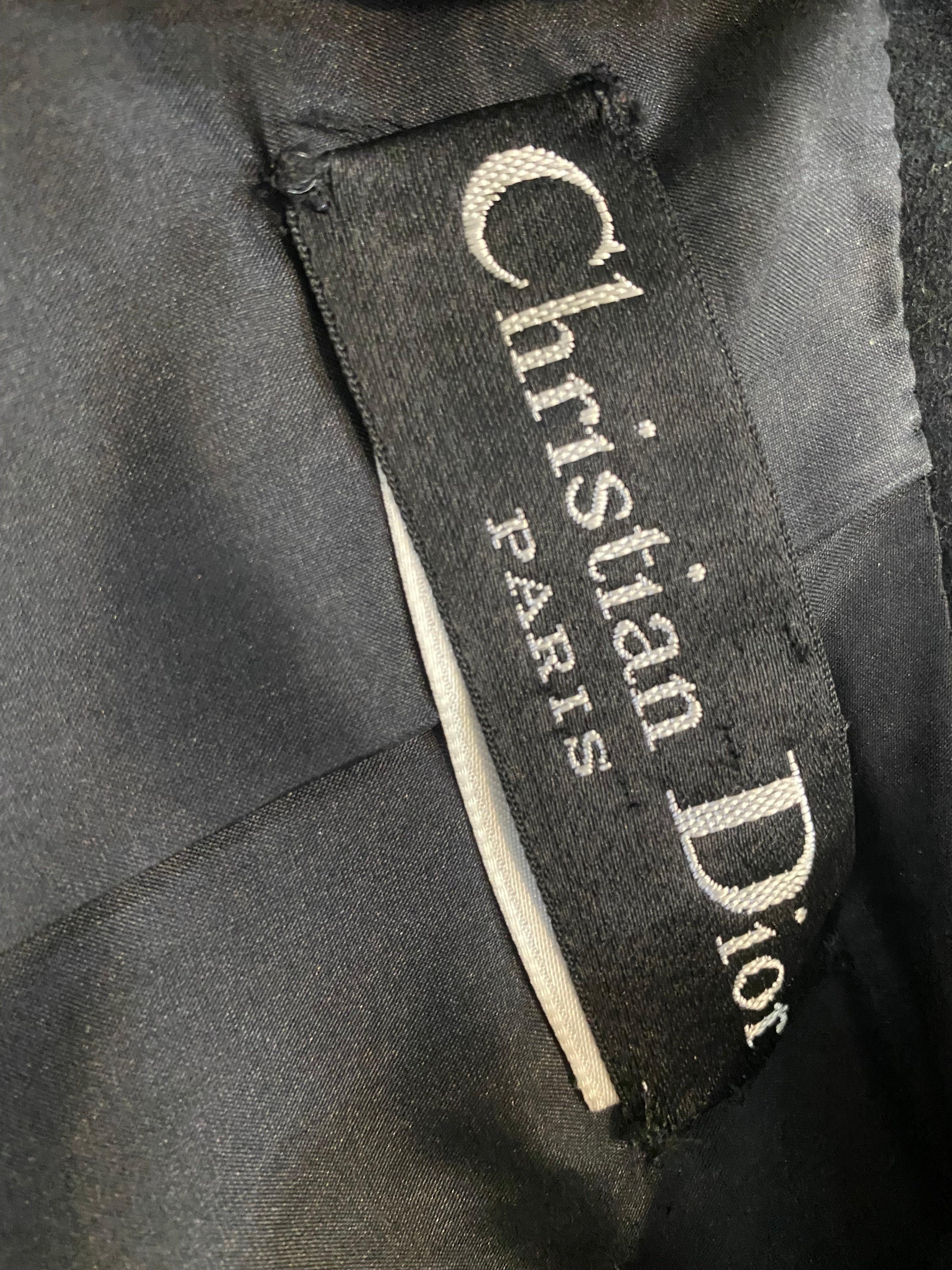 Veste en velours et cuir perlé Dior Haute Couture, années 1980 Excellent état - En vente à Los Angeles, CA