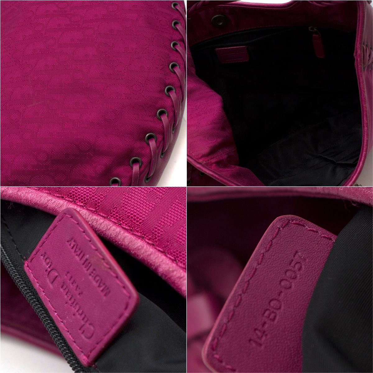 Dior Heart Charm Hobo Bag in Hot Pink 1