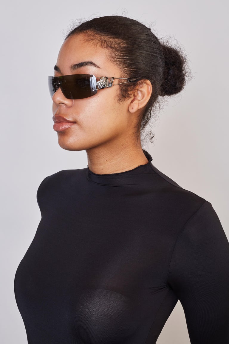 Dior 0210s Heart Core Palladium Shield Sunglasses at 1stDibs  display picture 1