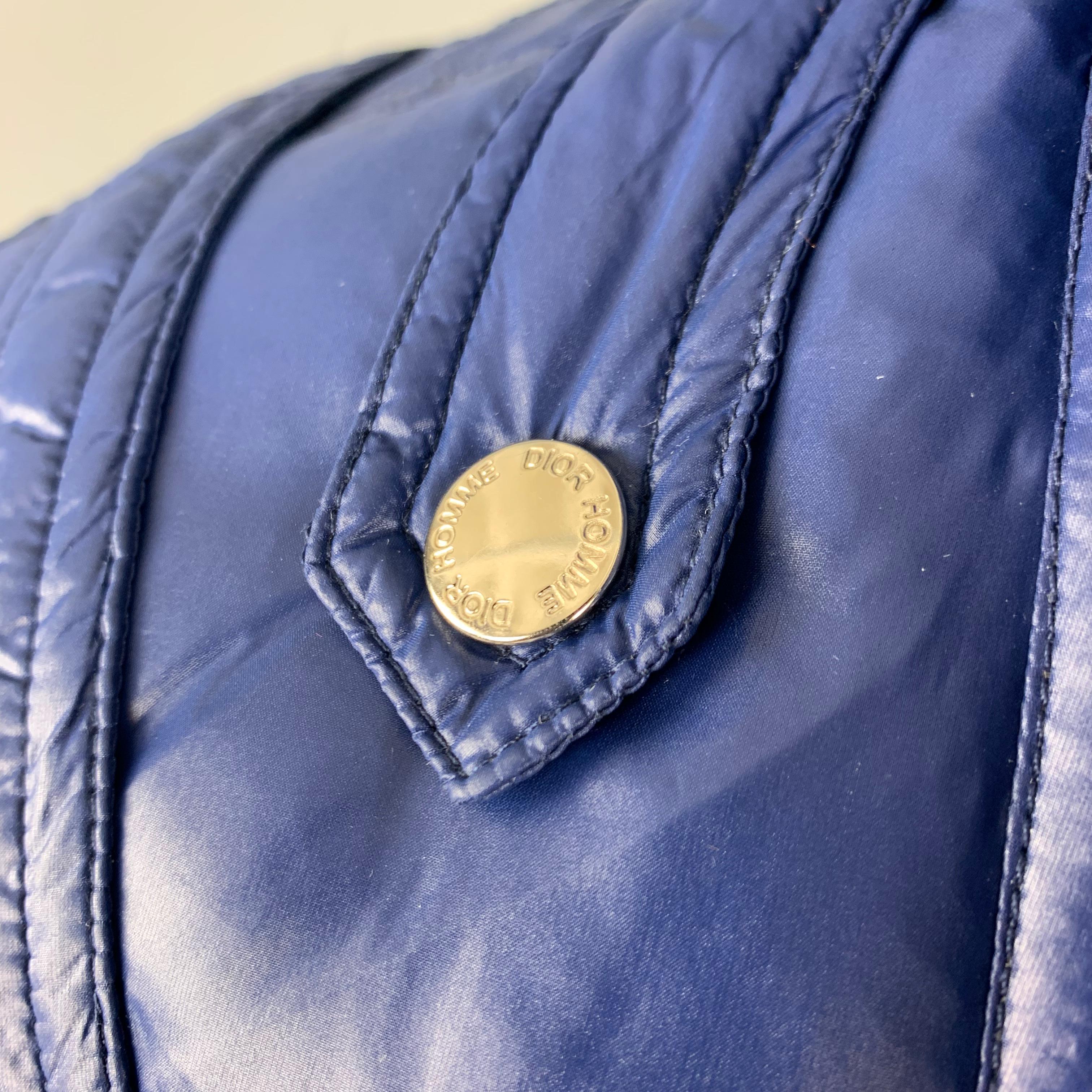 dior blue down jacket