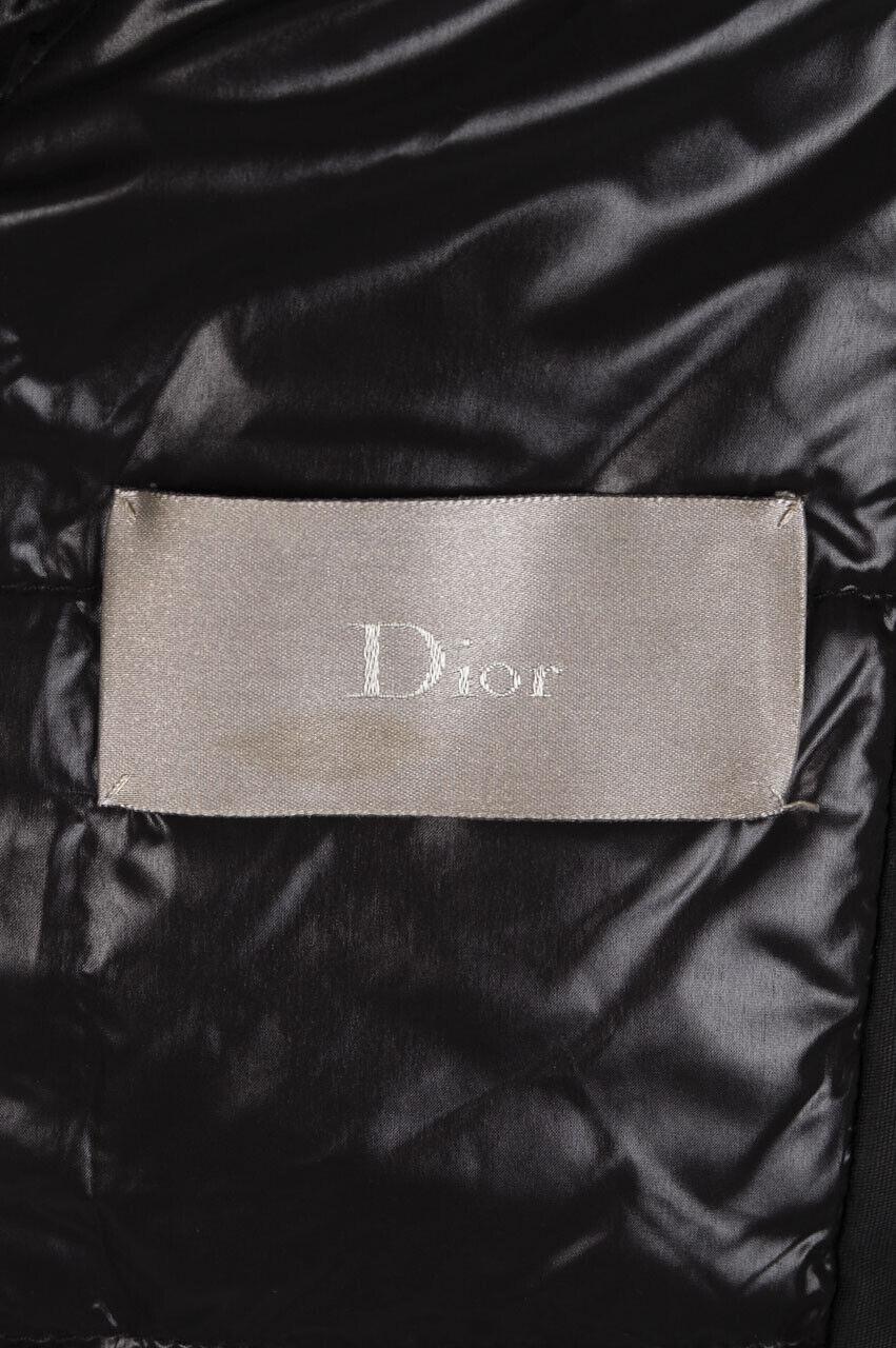 Dior Homme AW 2007 Zipped Men Aviator Jacket Sz 48IT (M) In Good Condition For Sale In Kaunas, LT