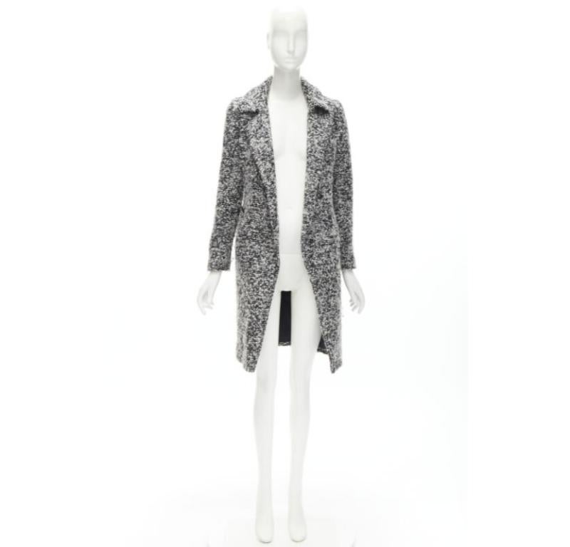 DIOR HOMME AW 2009 Hedi Slimane grey wool boucle coat XXS JP38 For Sale 7