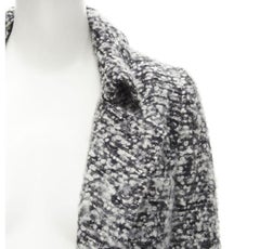 DIOR HOMME AW 2009 Hedi Slimane grey wool boucle coat XXS JP38