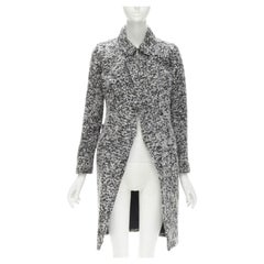 DIOR HOMME AW 2009 Hedi Slimane grey wool boucle coat XXS JP38