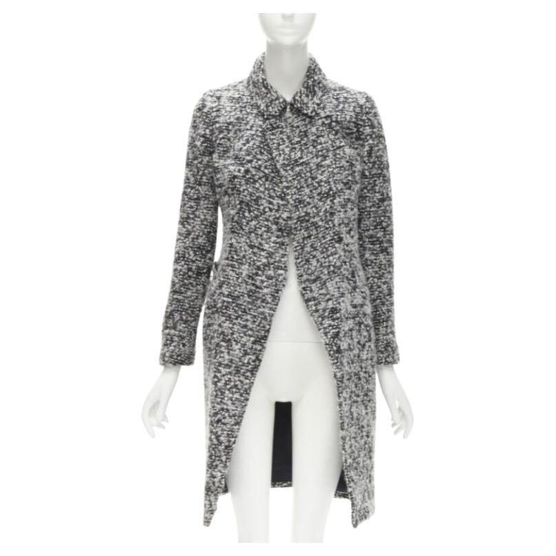 DIOR HOMME AW 2009 Hedi Slimane grey wool boucle coat XXS JP38 For Sale