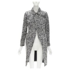 DIOR HOMME AW 2009 Hedi Slimane manteau en boucle de laine grise XXS JP38