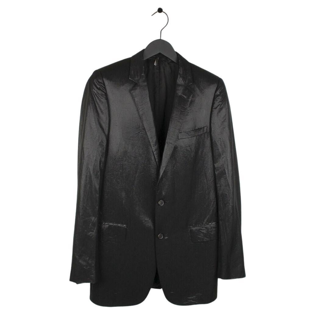 Dior Homme AW02 Hedi Slimane Shiny Men Blazer Jacket Sz 48 (fits M)