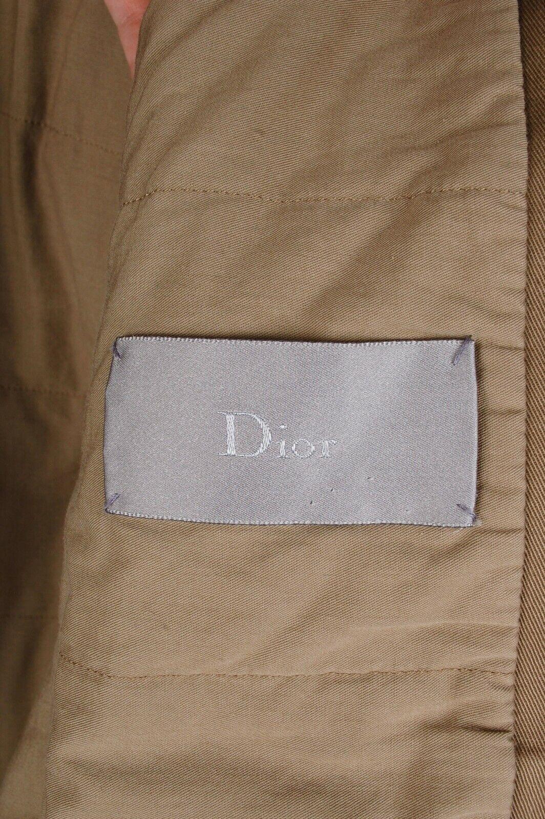 Dior Homme AW05 Shearling Collar Men Hedi Slimane Bomber Jacket in Sz. 50IT(M) In Good Condition For Sale In Kaunas, LT
