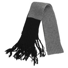 Dior Homme AW06 Knitted Wool Heavy Long Men Scarf 