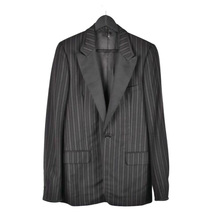 Dior Homme AW06 Men Striped Tuxedo Jacket Blazer Sz IT48 M/L For Sale ...