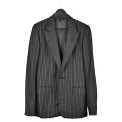 Dior Homme AW06 Men Striped Tuxedo Jacket Blazer Sz IT48 M/L