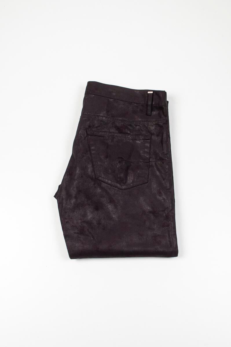 Item for sale is 100% genuine Dior Homme AW08 leather look men Pants, S214
Color: Black
(An actual color may a bit vary due to individual computer screen interpretation)
Material: 60% polyester, 40% cotton
Tag size: 31
These pants are great quality