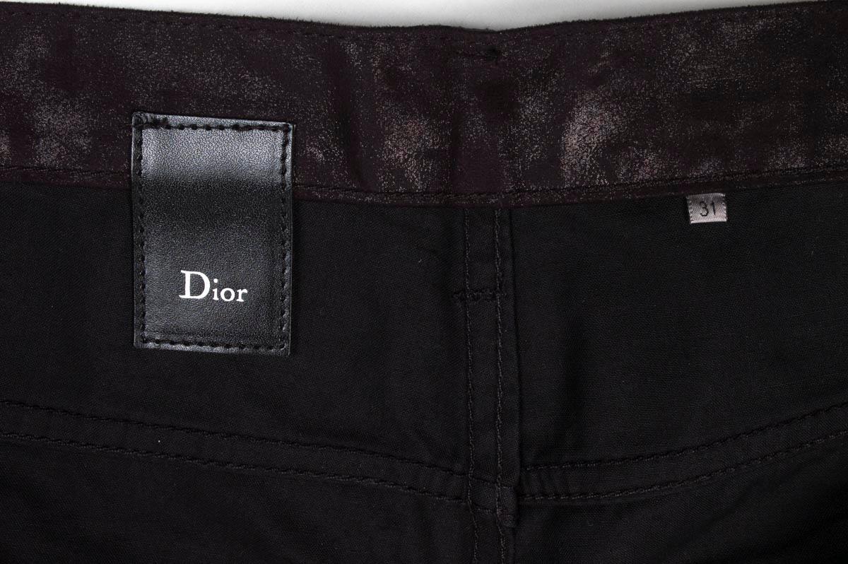 Black Dior Homme AW08 Shiny Men Faux Leather Look Pants Size 31, S214 For Sale