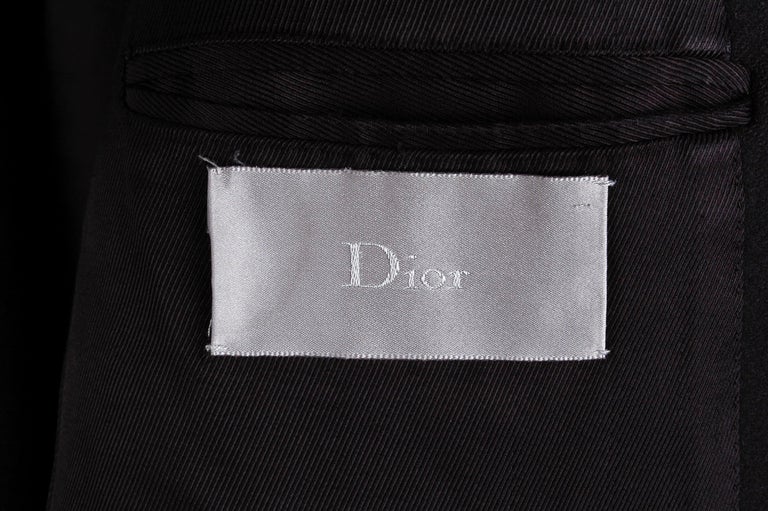 Dior Homme AW09 Slim Fit Wool Men Coat Size 48IT(M) For Sale 2