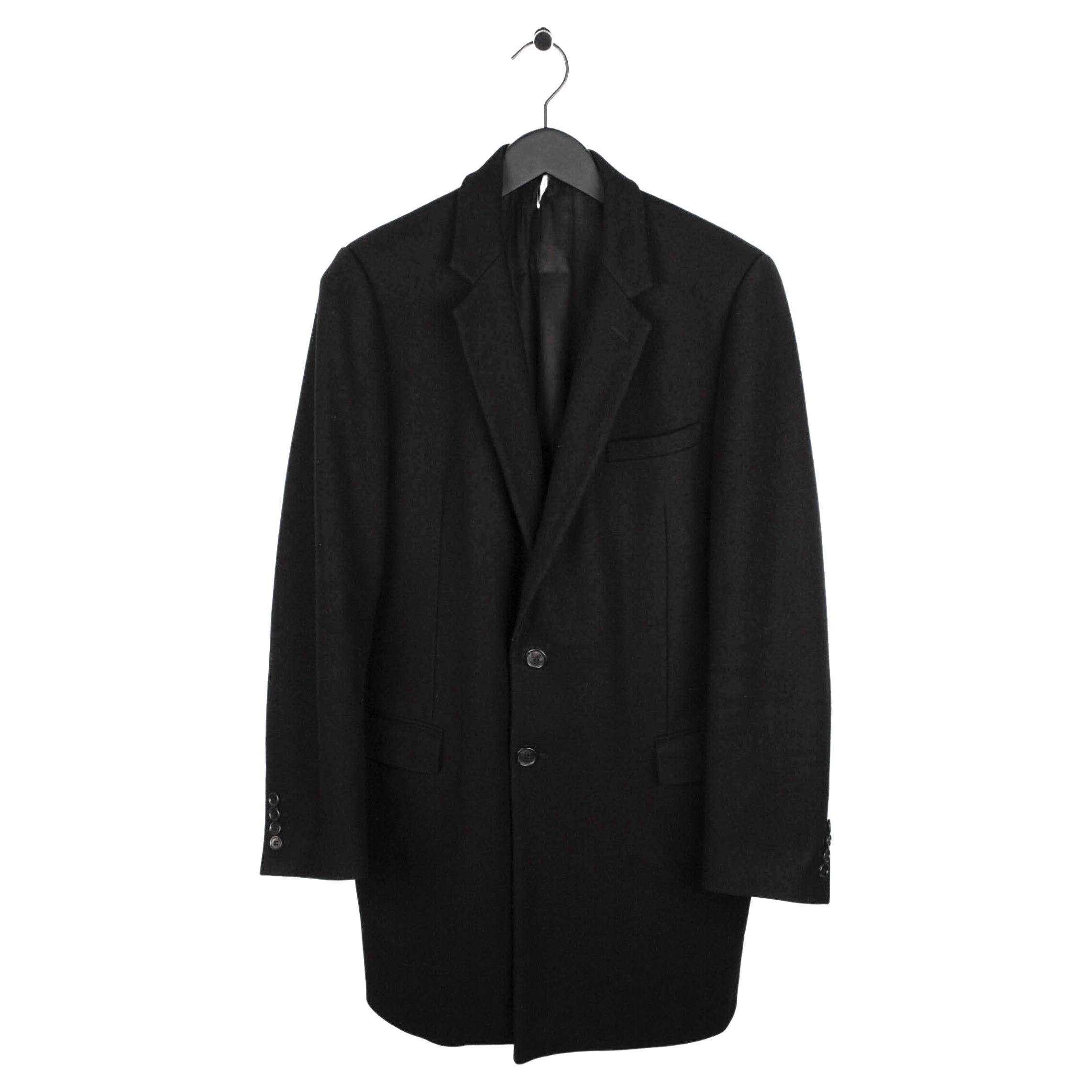 Dior Homme AW09 Slim Fit Wool Men Coat Size 48IT(M)