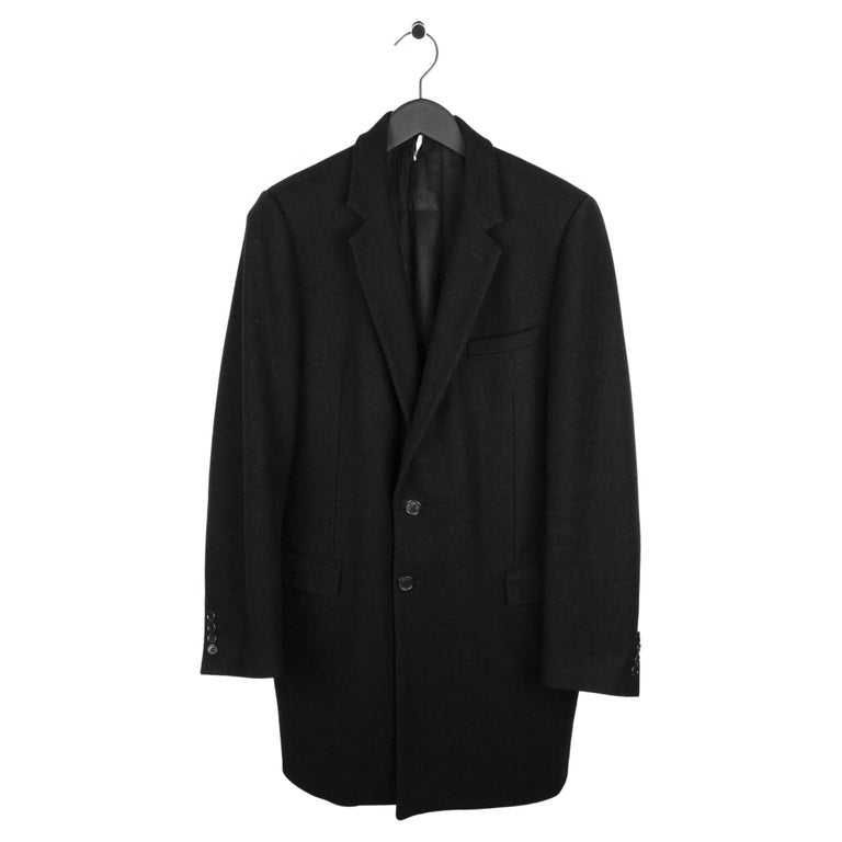 Dior Homme AW09 Slim Fit Wool Men Coat Size 48IT(M) For Sale at 1stDibs