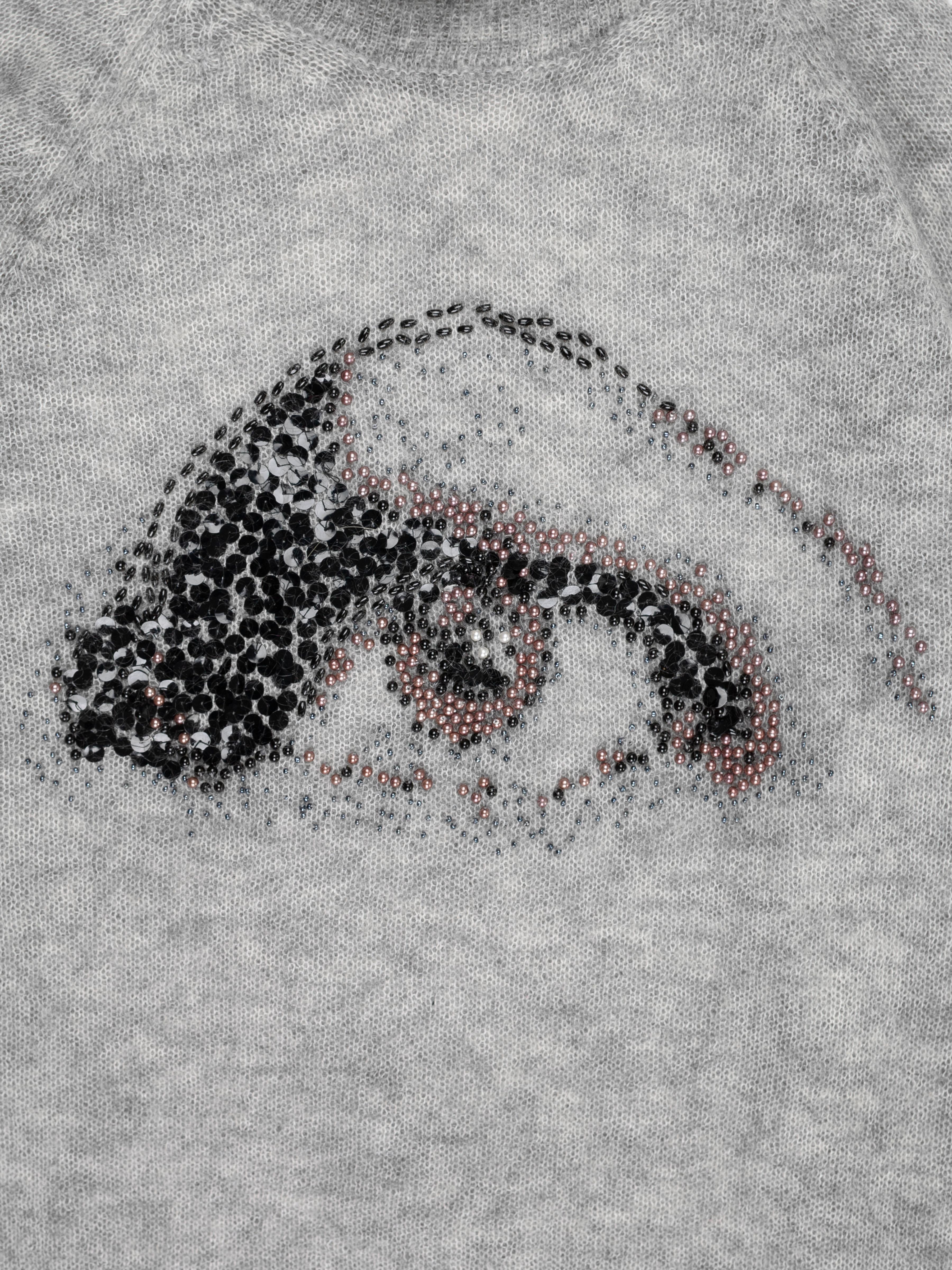 Gray Dior Homme AW2004 Eye Turtleneck