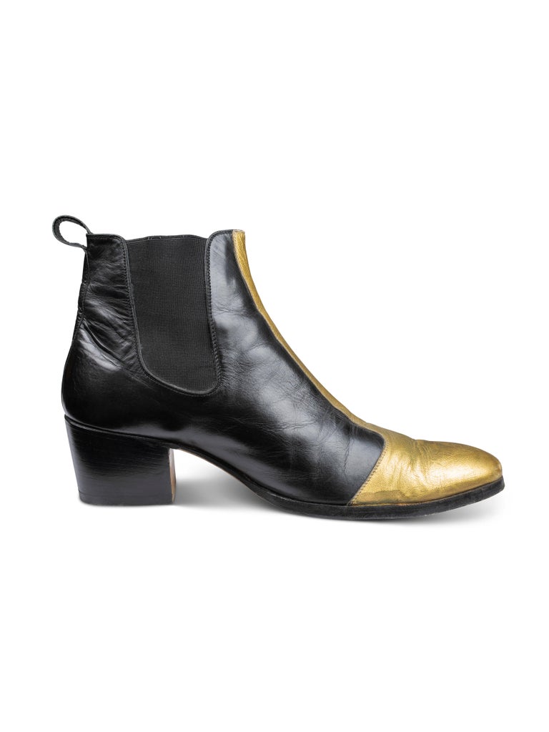 Dior Homme Gold boots by Hedi Slimane S/S05 42