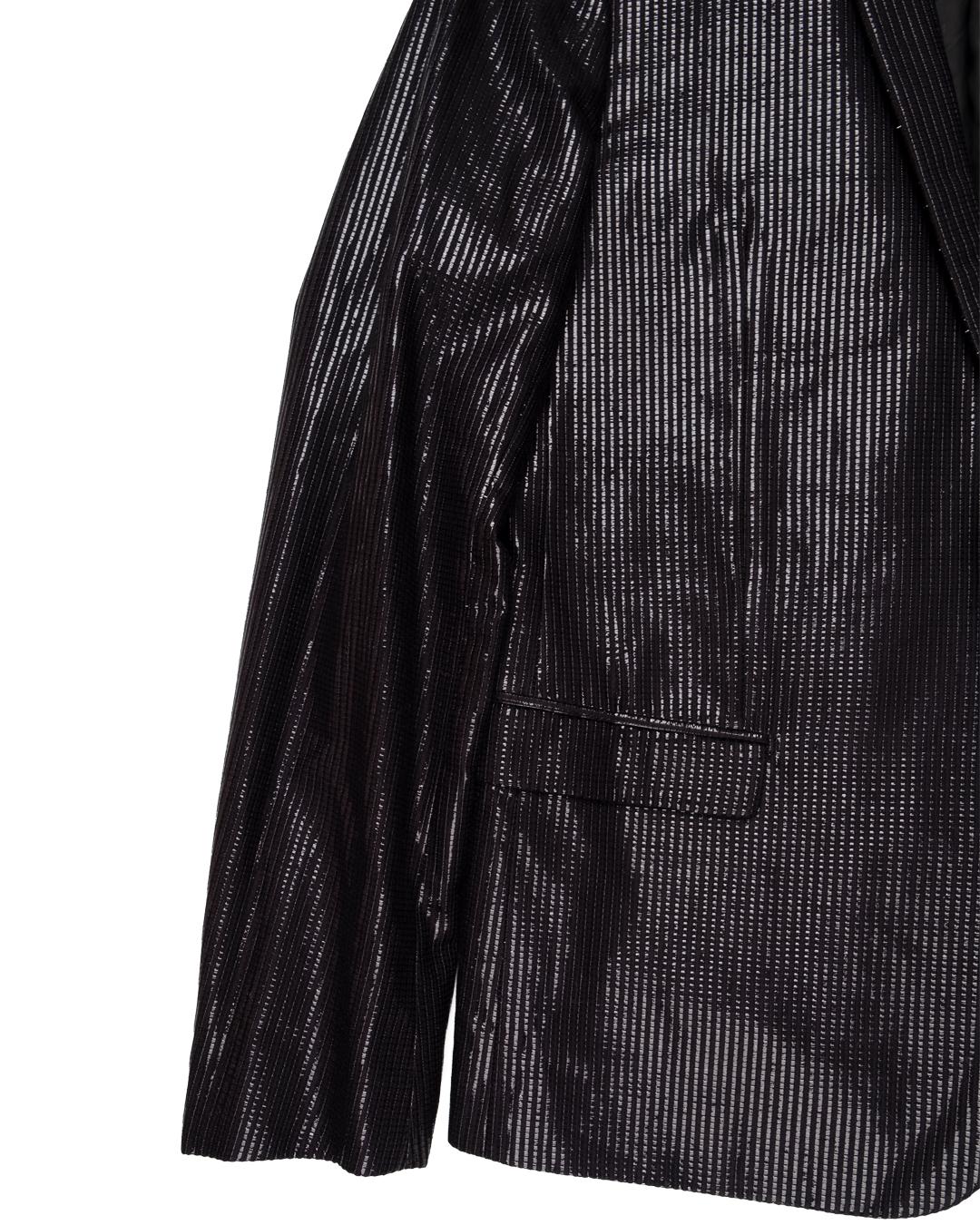 Noir Dior Homme AW2009 Blazer à paillettes en vente