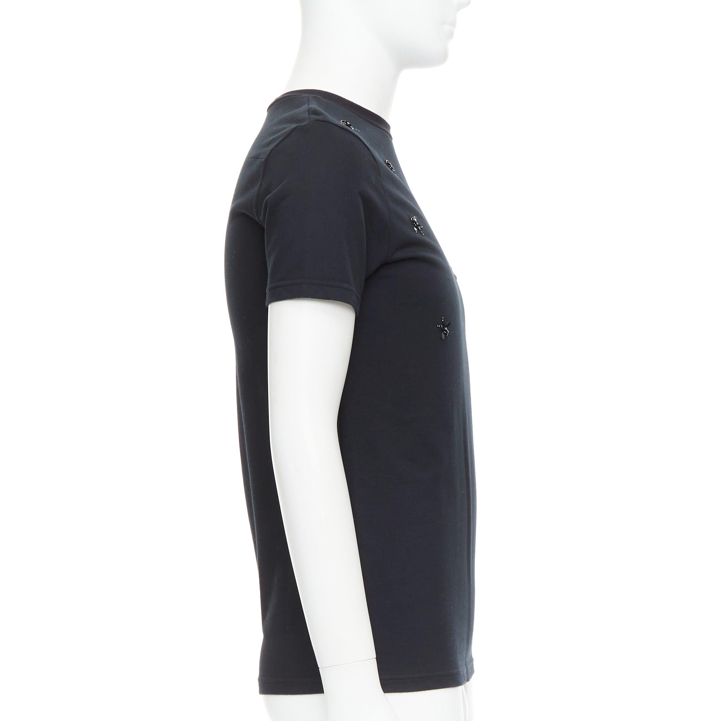DIOR HOMME - Felpa girocollo con paillettes a forma di ape XS In condizioni ottime in vendita a Hong Kong, NT