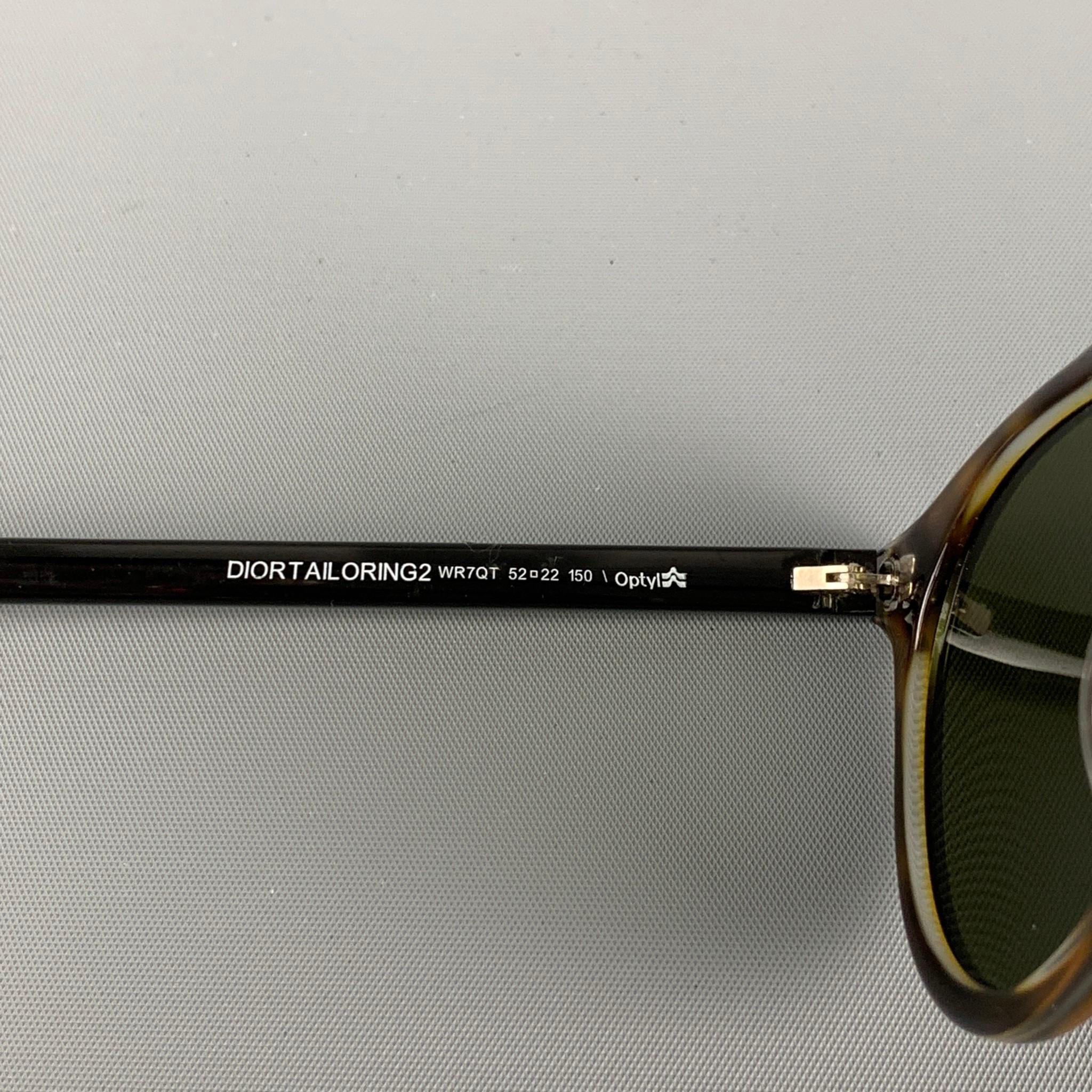 DIOR HOMME Black Clear Acetate Sunglasses 1