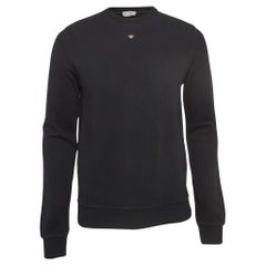 Dior Homme Schwarz bestickt Baumwolle stricken Rundhalsausschnitt Sweatshirt S